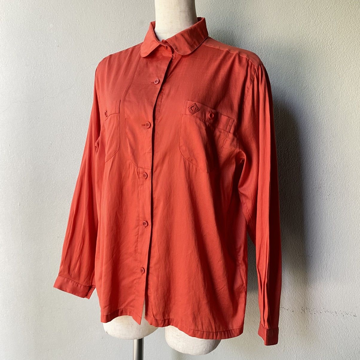Dior Christian Dior Soft Orange Long Sleeve Shirt Size M / US 6-8 / IT 42-44 - 3 Thumbnail
