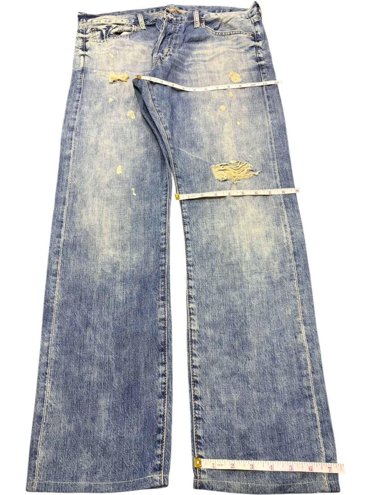 Denim & Supply Ralph Lauren Vintage Denim Supply Ralph Lauren Faded Wash Distress Jeans Size US 35 - 8 Thumbnail