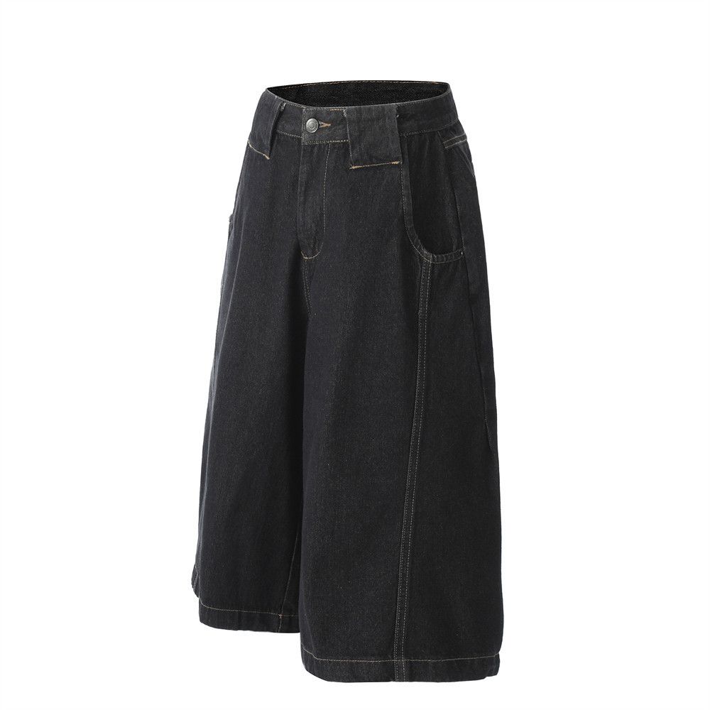 Japanese Brand × Vintage Men's workwear casual street loose wide-leg denim shorts Size US 32 / EU 48 - 2 Thumbnail