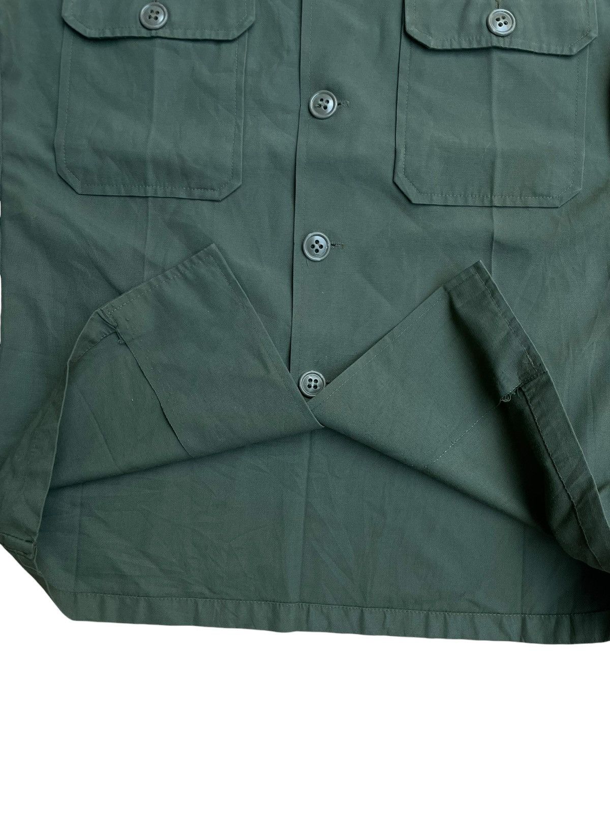 Vintage Olive Green Military HBT Shirt Size US S / EU 44-46 / 1 - 3 Thumbnail