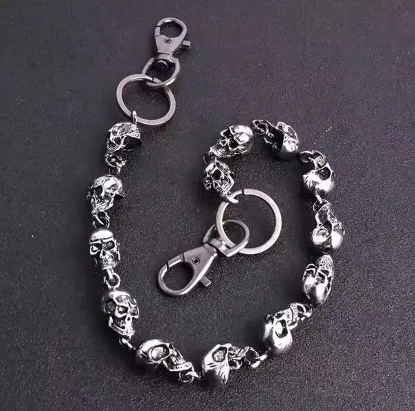 Jewelry Punk Skulls Wallet Chain Size ONE SIZE - 6 Thumbnail