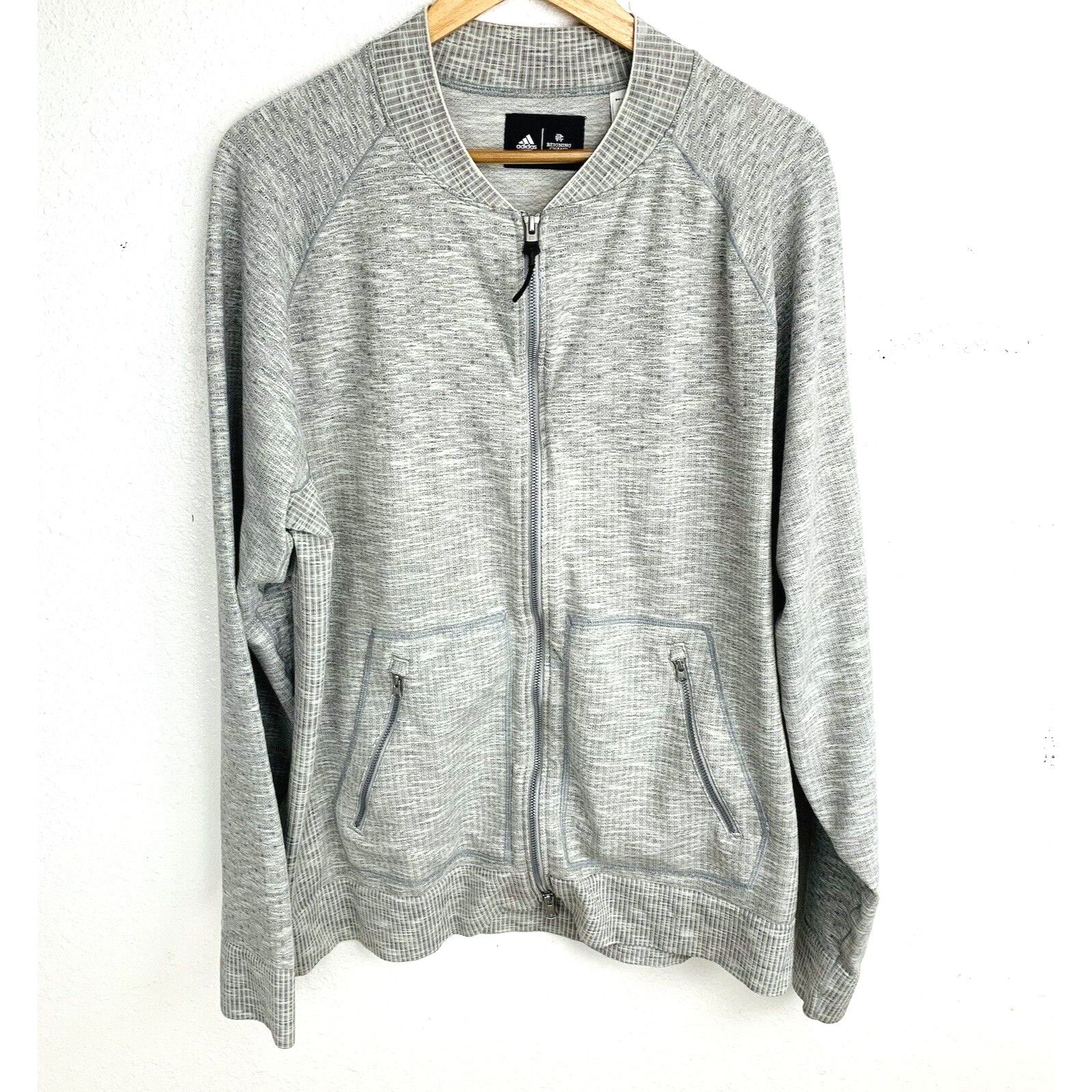 Adidas Reigning Champ Adidas X Reigning Champ Primeknit Jacket Gray XL BQ4190 Grailed