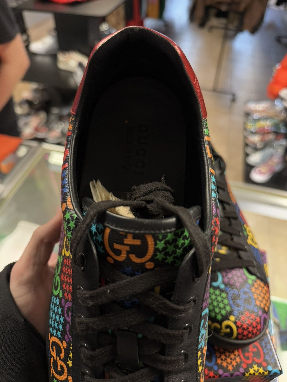 Gucci 12G/12.5US - Gucci Sneakers Star Blended Fabrics Size US 12.5 / EU 45-46 - 6 Thumbnail