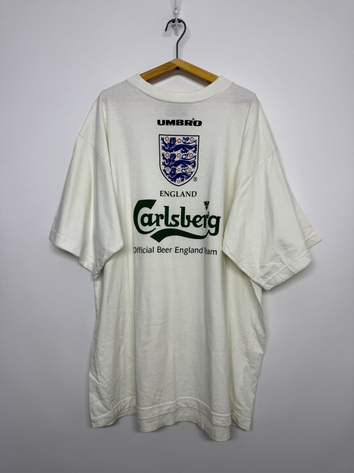 Umbro Vintage 90s Umbro Carlsberg England Tee Size US XL / EU 56 / 4 - 1 Thumbnail