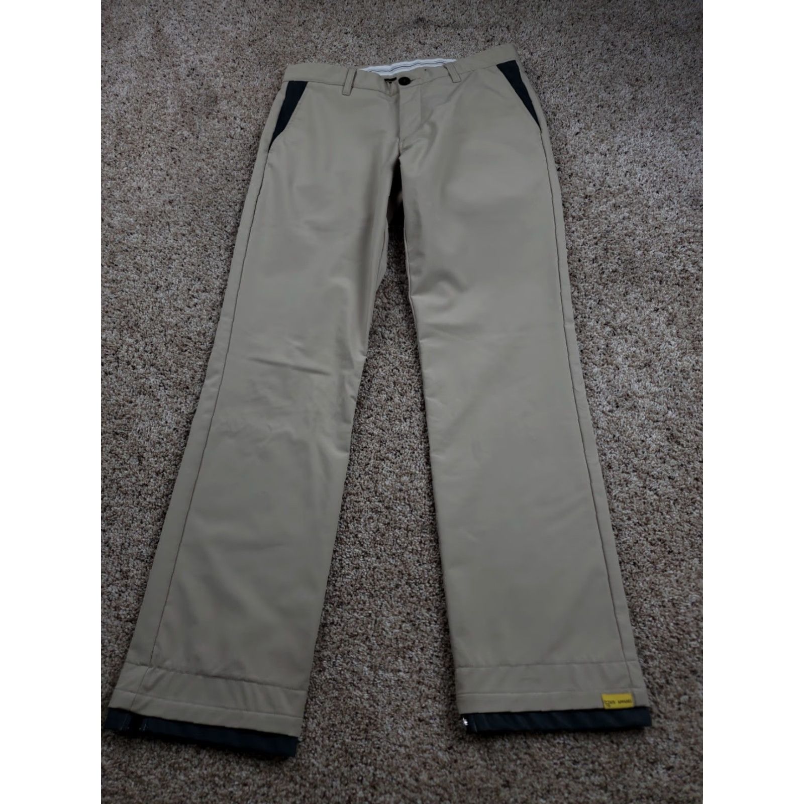Vintage State Apparel Chino Pants Men 32 Brown Straight Leg 32 Inseam Polyester Spandex Regular Waist 32 Flat Front Machine Washable Vintage No Size US 32 / EU 48 - 2 Thumbnail
