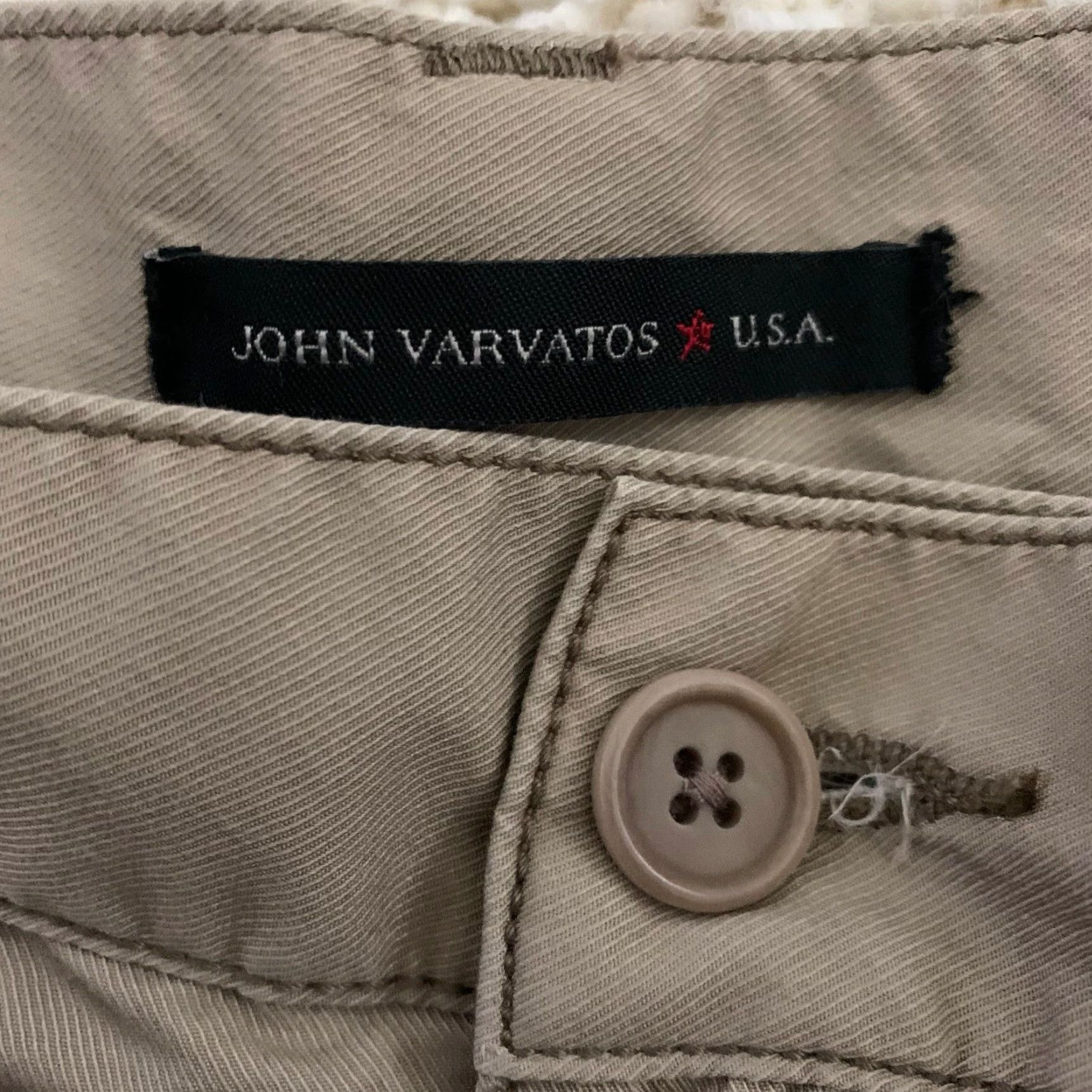 John Varvatos John Varvatos USA Shorts Mens 30 Tan Bermuda Chino Zip Closure Pockets Classic Fit Size US 30 / EU 46 - 2 Thumbnail