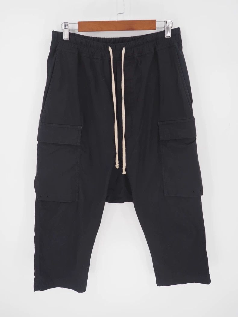 Rick Owens Rick owensBlack seven-point low-crotch workwear pants 2503- Size US 32 / EU 48 - 1 Thumbnail