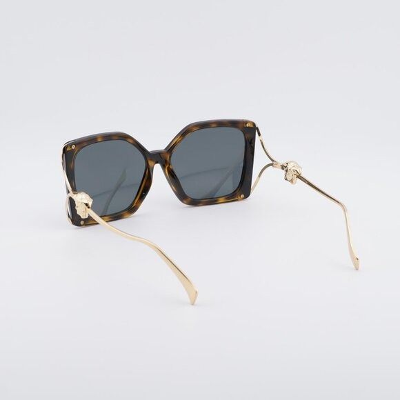 Versace Versace VE4502U 108/87 Sunglasses Havana/Gold Square Frame Size ONE SIZE - 8 Thumbnail