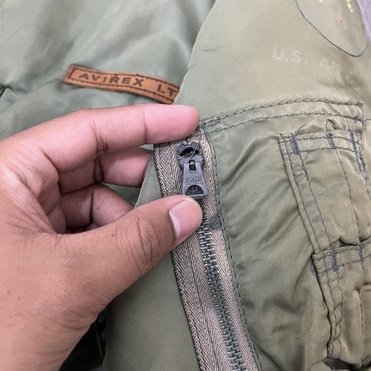 Avirex Sunfaded Vintage Avirex Ma 1 Fyl Jacket Bomber Reversible Size US M / EU 48-50 / 2 - 6 Thumbnail