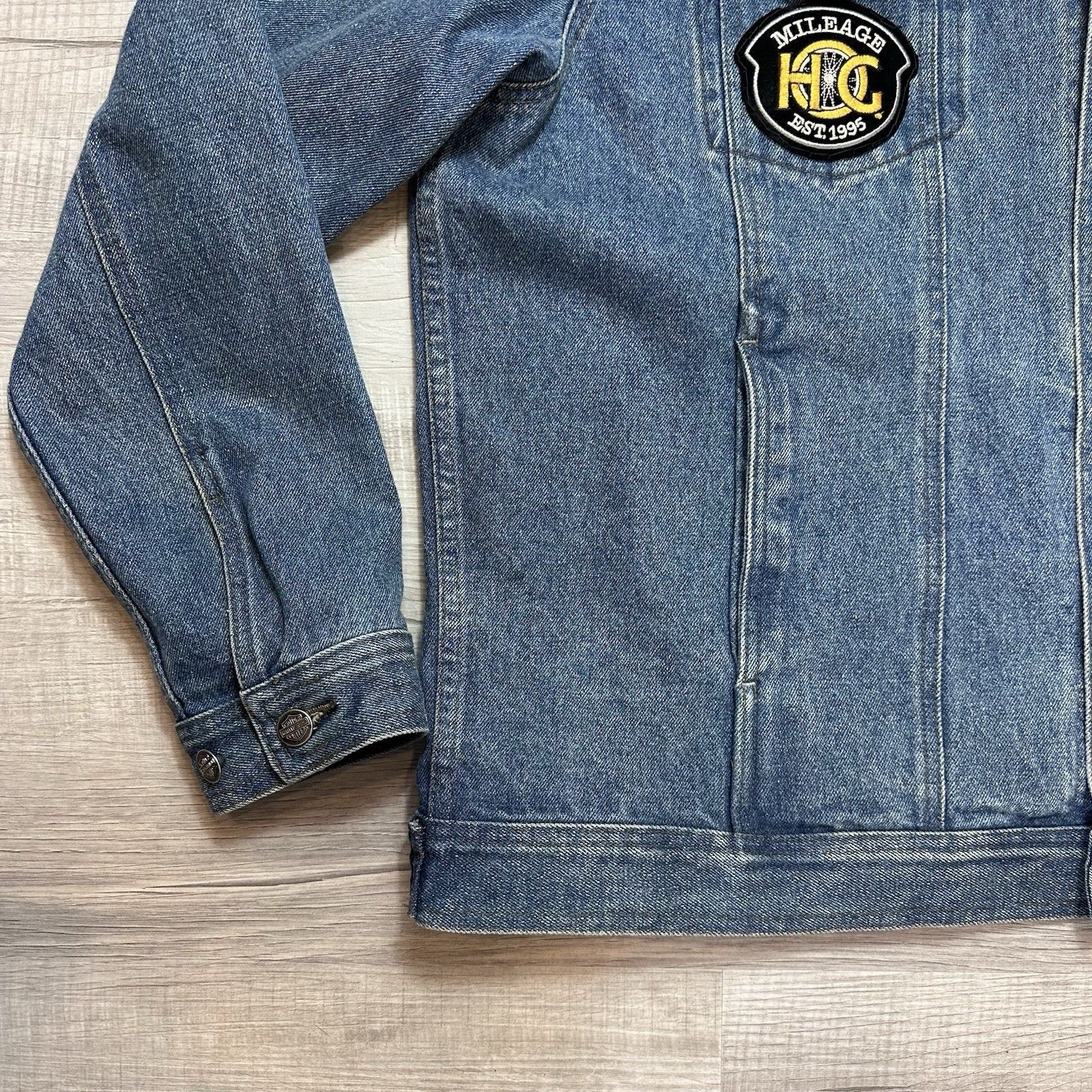 Harley Davidson VTG Harley Davidson Denim Button Up Jacket Mens V Twin Power Size US XL / EU 56 / 4 - 2 Thumbnail