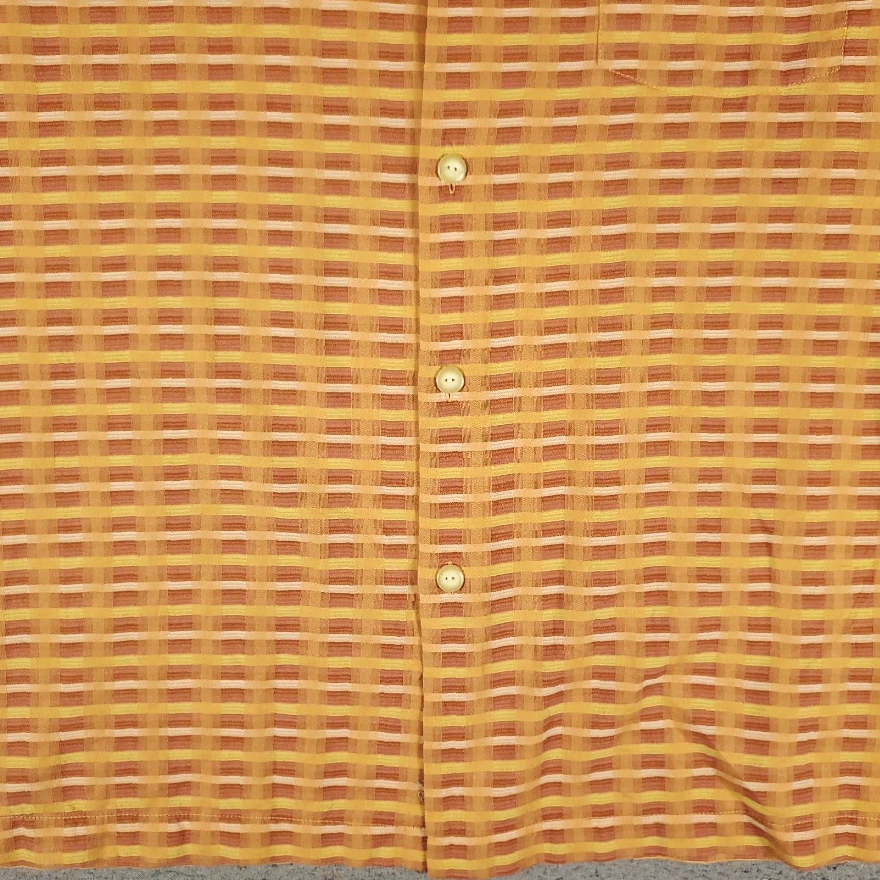 Tommy Bahama Tommy Bahama Shirt Mens XL Orange Silk Hawaiian Button Up Short Sleeve Size US XL / EU 56 / 4 - 3 Thumbnail