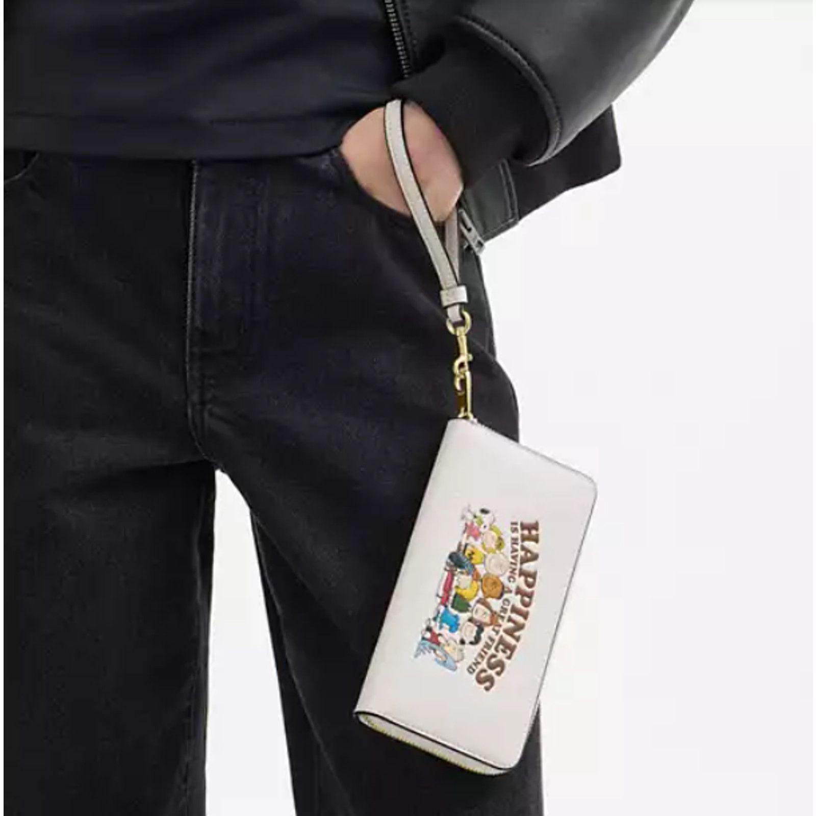 Coach COACH x PEANUTS Long Zip Around Wallet Snoopy Friends Chalk Size ONE SIZE - 6 Thumbnail