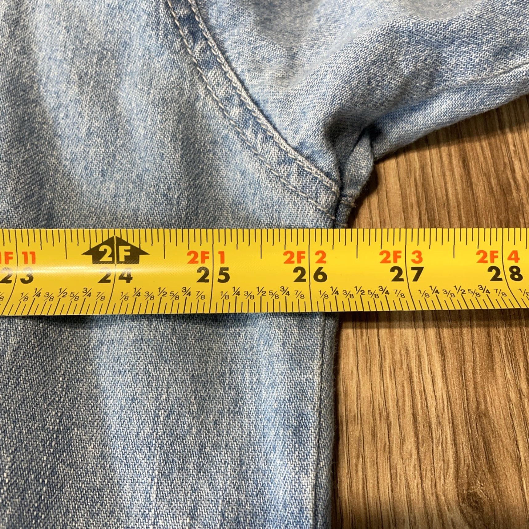 Levi's VINTAGE Levi's Denim Shirt Mens XL Long Sleeve Blue Relaxed Fit Metal Buttons Size US XL / EU 56 / 4 - 6 Thumbnail