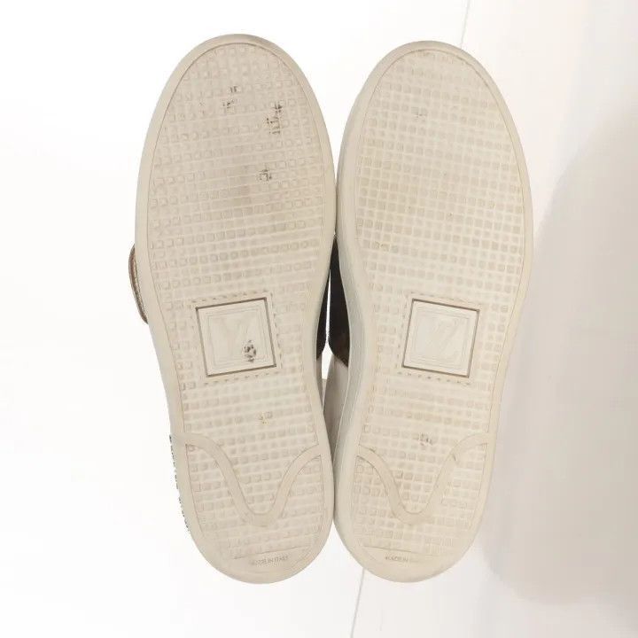 Louis Vuitton Louis Vuitton White Brown Frontrow Sneakers -2508 Size US 6 / IT 36 - 1 Thumbnail