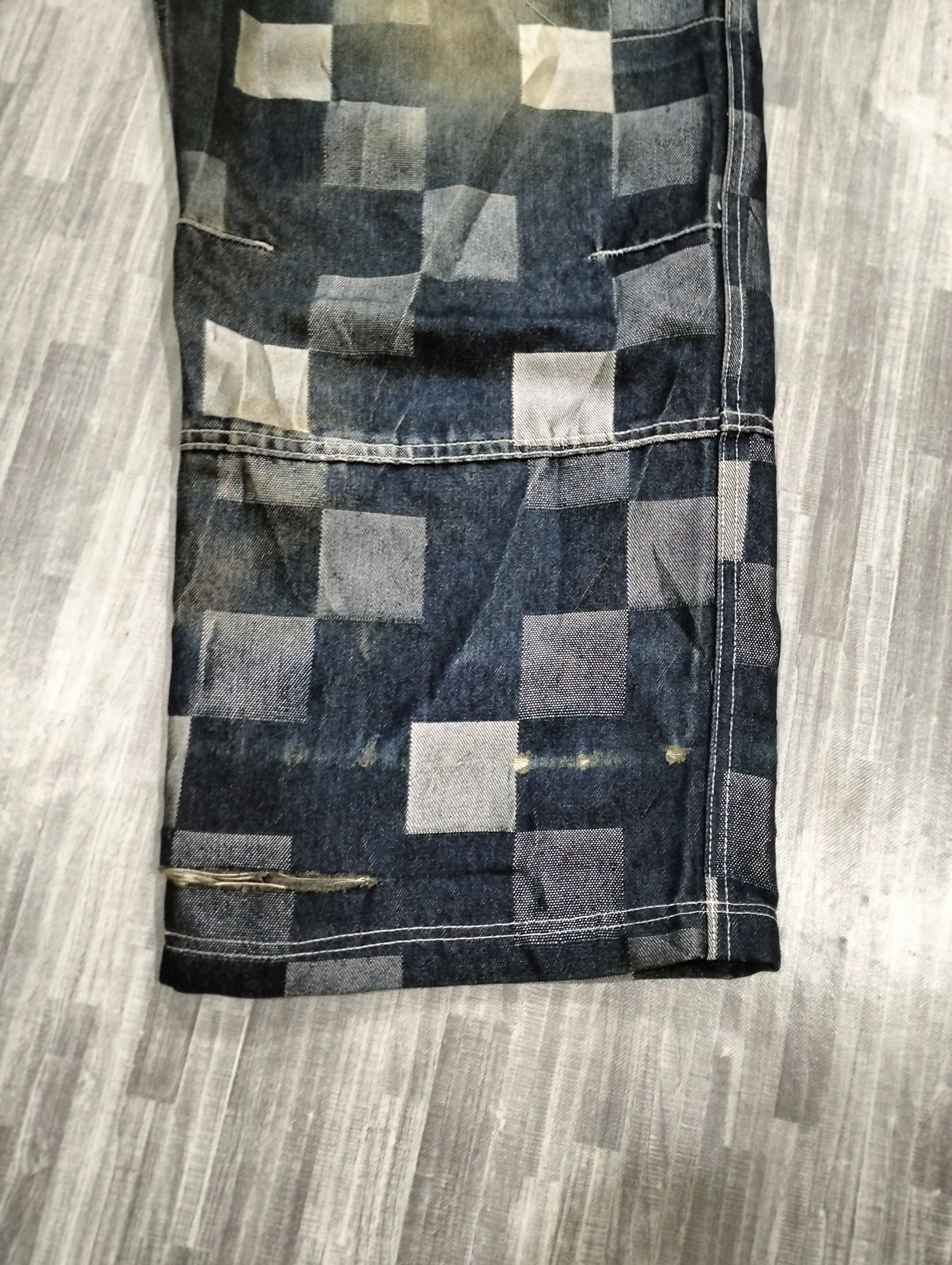 Pepe Jeans Pepe Jeans Baggy Pants Patchwork Design Distressed Pants Size US 35 - 11 Thumbnail