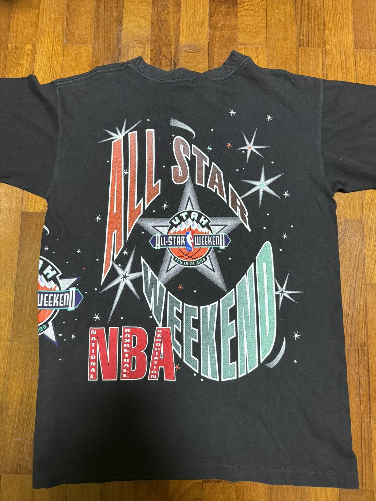 NBA × Salem Sportswear × Vintage Vintage ‘93 Utah Jazz All-Star Weekend Wrap Around Tee Size US M / EU 48-50 / 2 - 4 Thumbnail