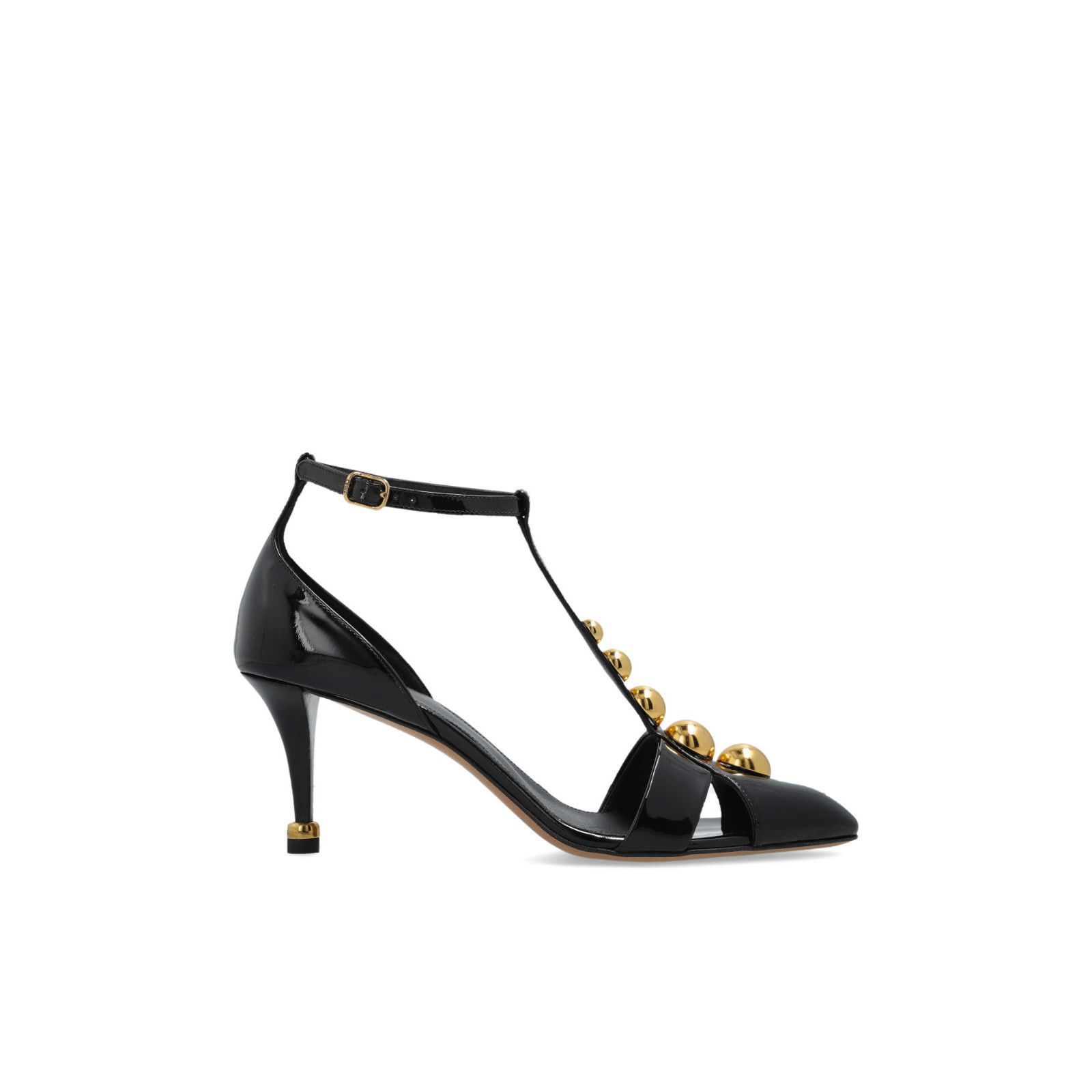 Chloe Cleia Black Leather 80mm Heel Sandals New & Authentic