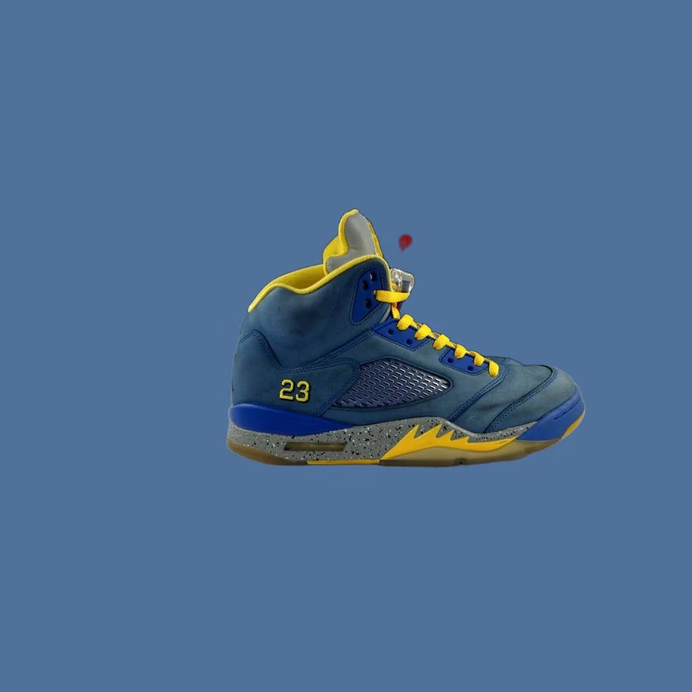 Jordan Brand Nike Air Jordan 5 Retro Laney CD2720-400 Men Size 10 Blue Sneakers Size US 10 / EU 43 - 1 Thumbnail