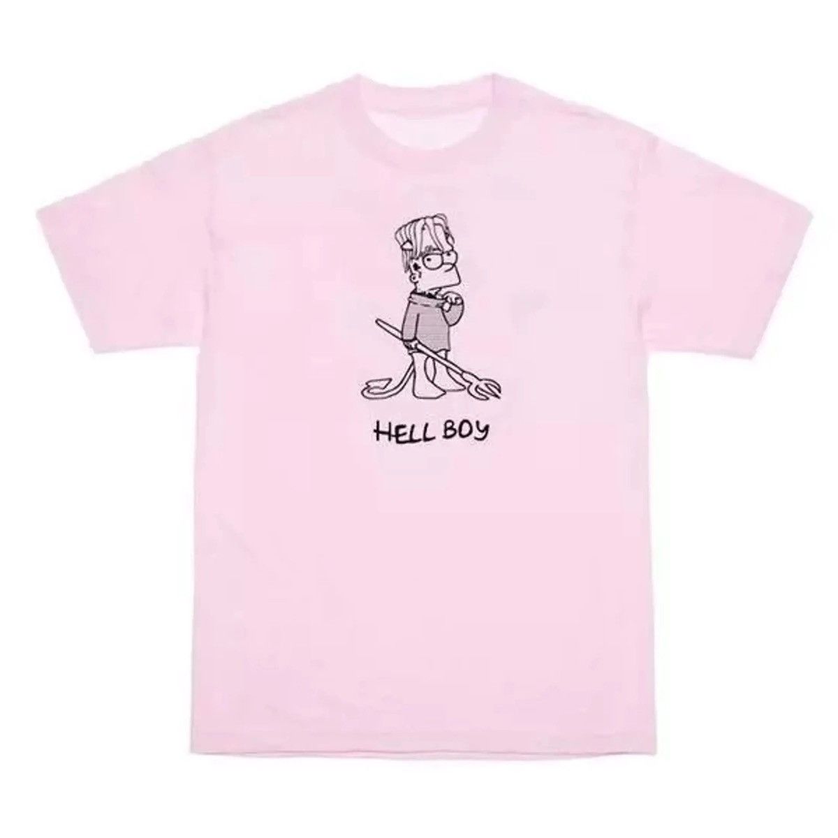 image of Superradical X Lil Peep Hellboy Tee in Pink, Men's (Size XL)