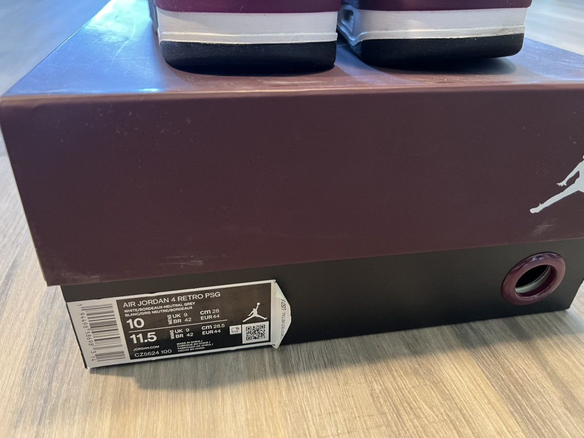 Jordan Brand Air Jordan 4 PSG Size US 10 / EU 43 - 5 Thumbnail