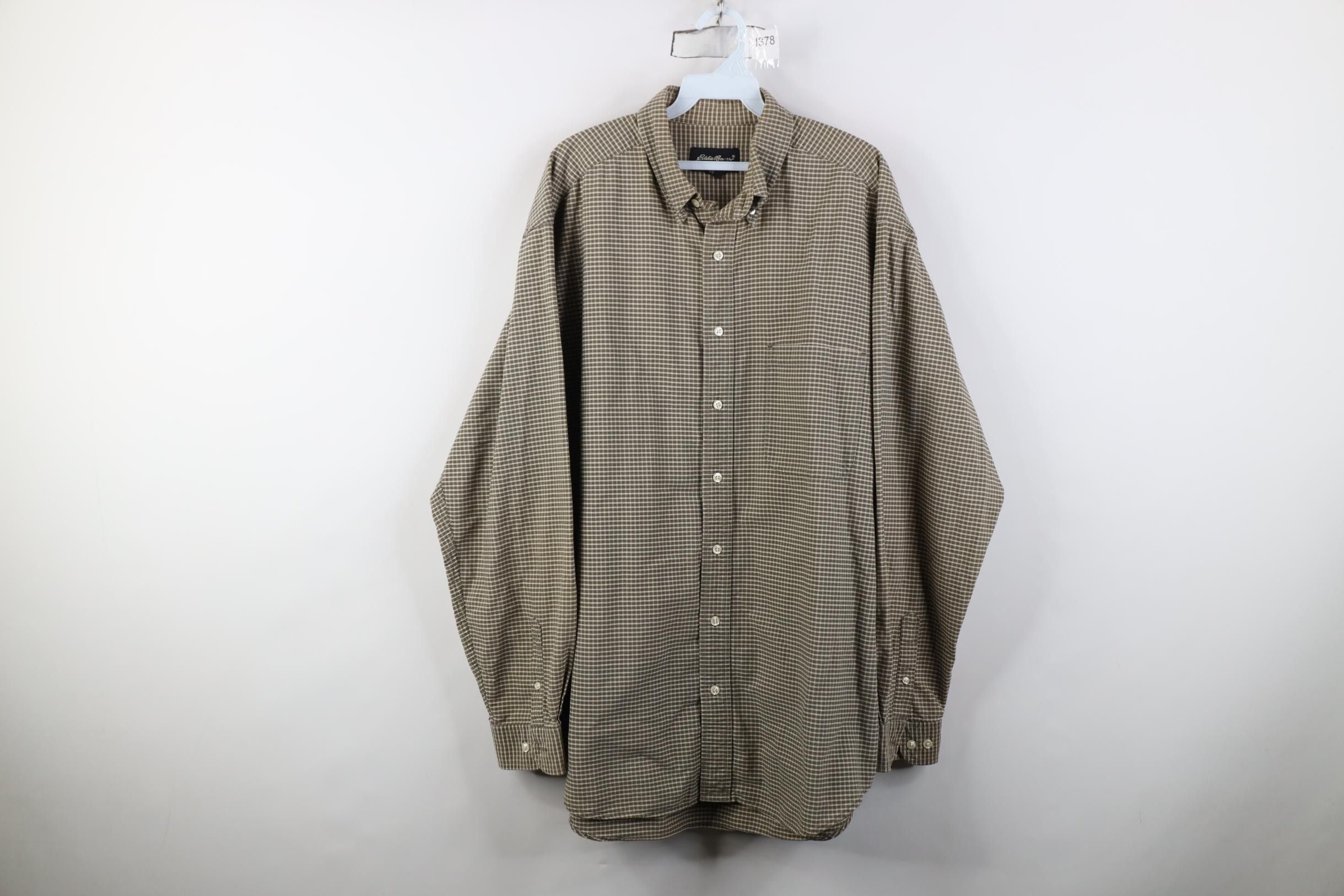 Eddie Bauer Vintage 90s Eddie Bauer Heavyweight Collared Button Shirt Size US L / EU 52-54 / 3 - 1 Thumbnail