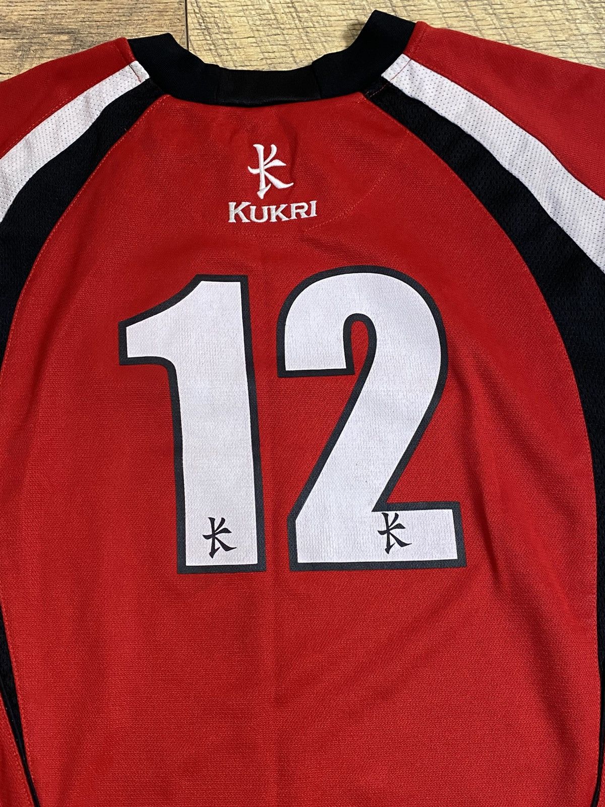 Japanese Brand RARE LINLITHGOW RFC RUGBY JERSEY #12 KUKRI RETRO BLOKECORE L Size US L / EU 52-54 / 3 - 7 Thumbnail