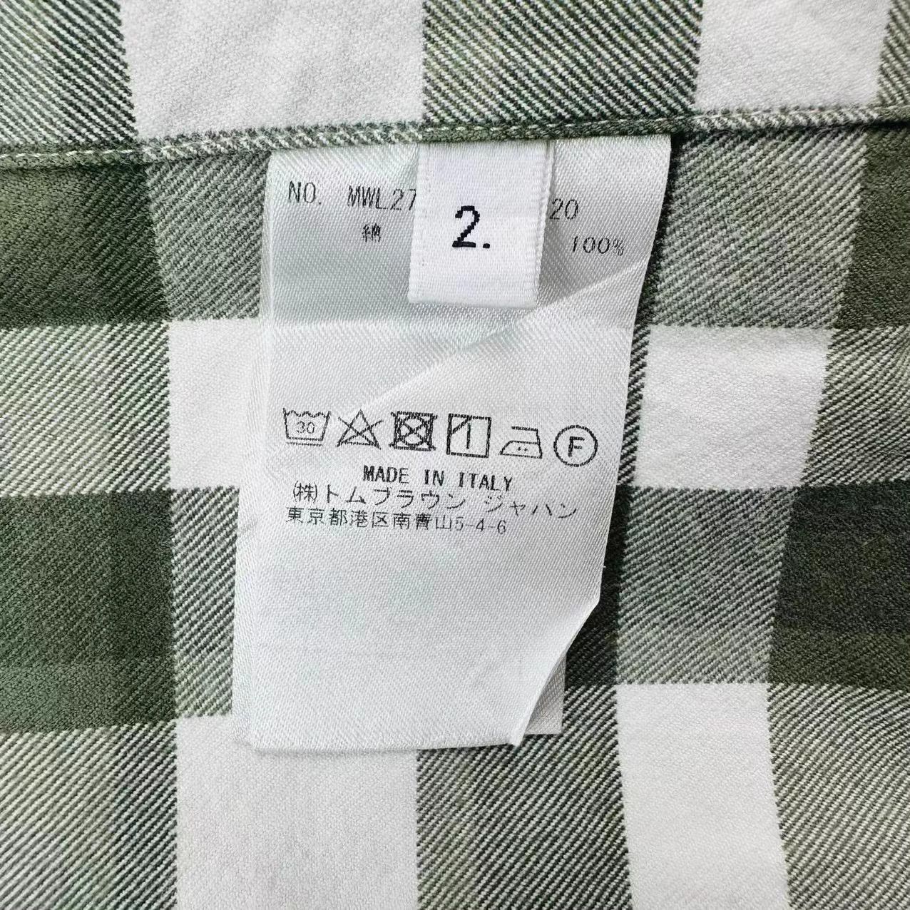 Thom Browne THOM BROWNE Gingham Long Sleeve Shirt US 2 WL2433 Size US M / EU 48-50 / 2 - 4 Thumbnail