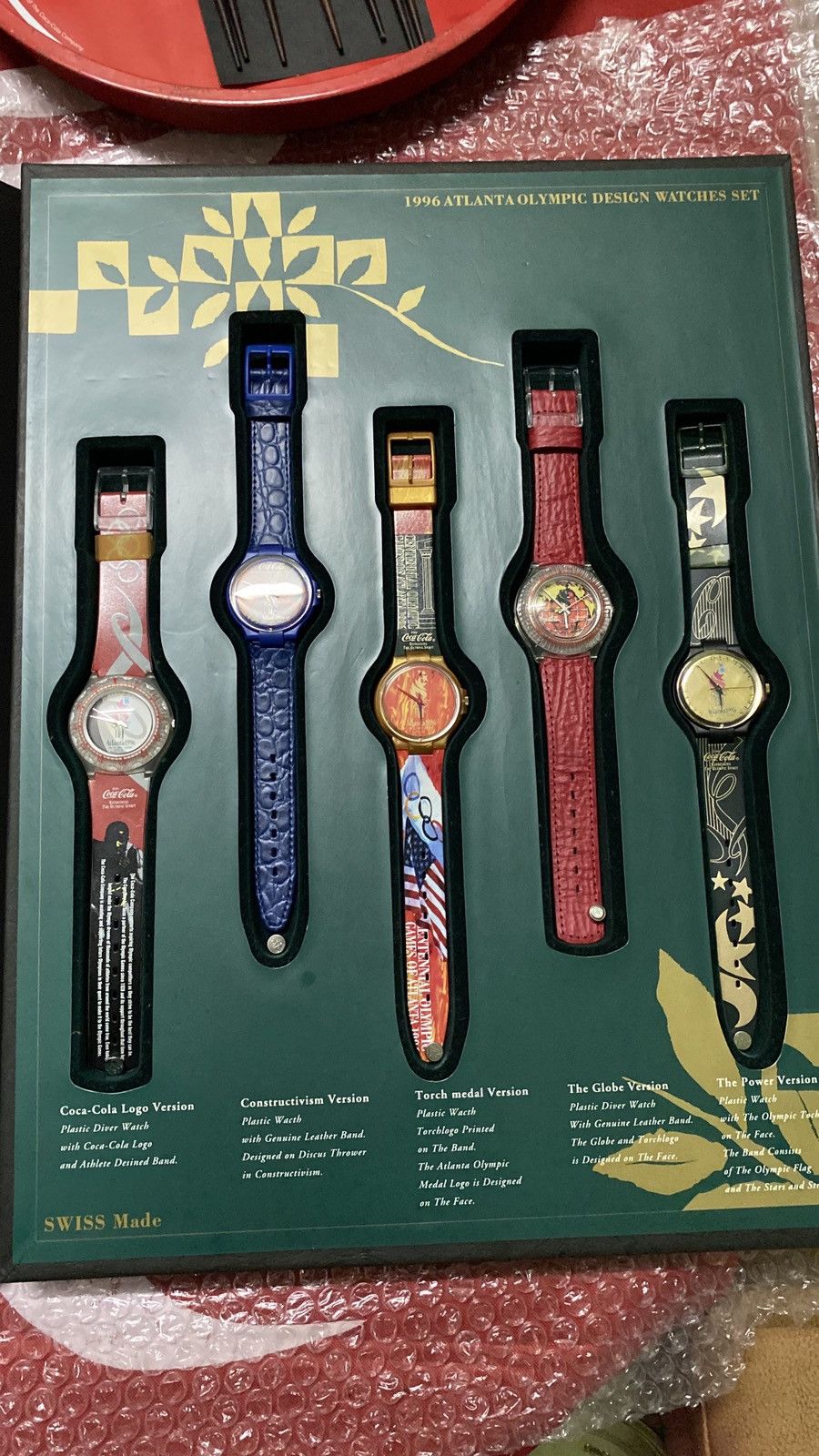 Coca Cola Vintage Coca Cola Olympic Atlanta 1996 Box Set Watch