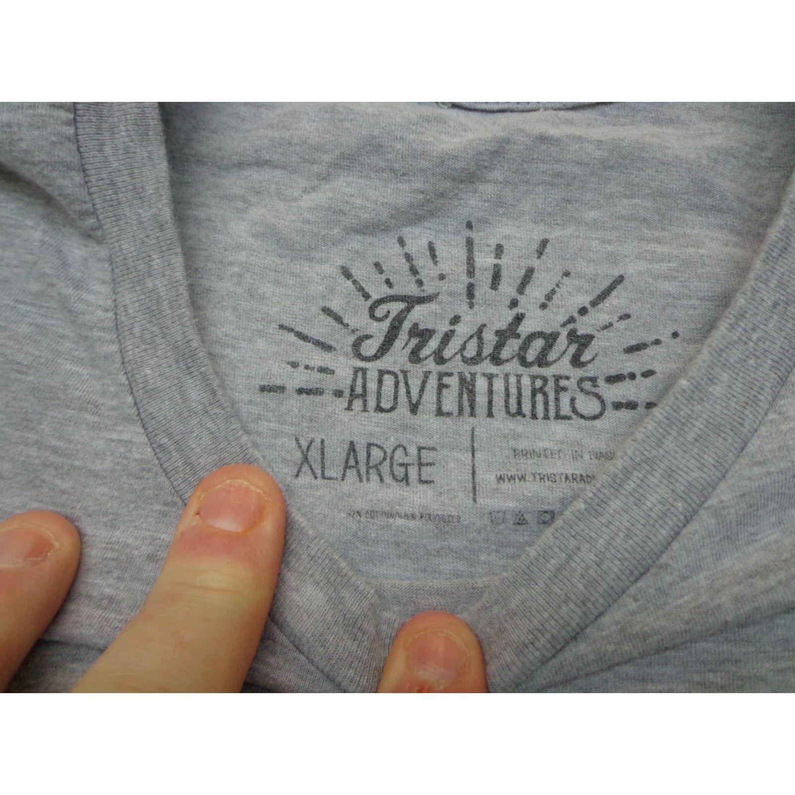 Vintage Tristar T-Shirt Men Gray Size XL Tennessee Gray T Shirt Short Sleeve Regular Fit Vintage No N/A Size US XL / EU 56 / 4 - 3 Thumbnail