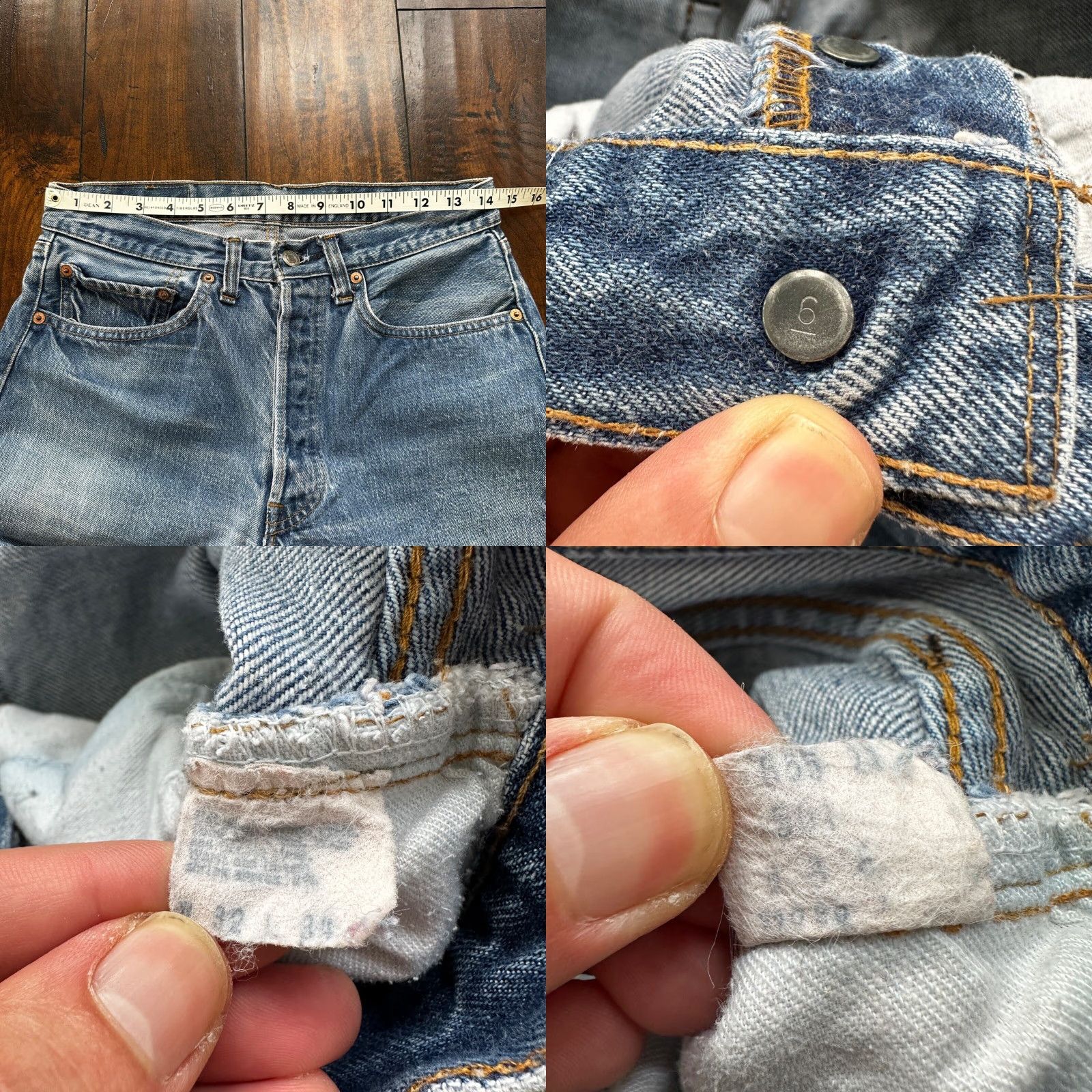Levi's VINTAGE Levi's 501 XX Jeans Men's Regular Fit Straight 80s 70s USA Light Denim 32x34 Size US 32 / EU 48 - 8 Thumbnail