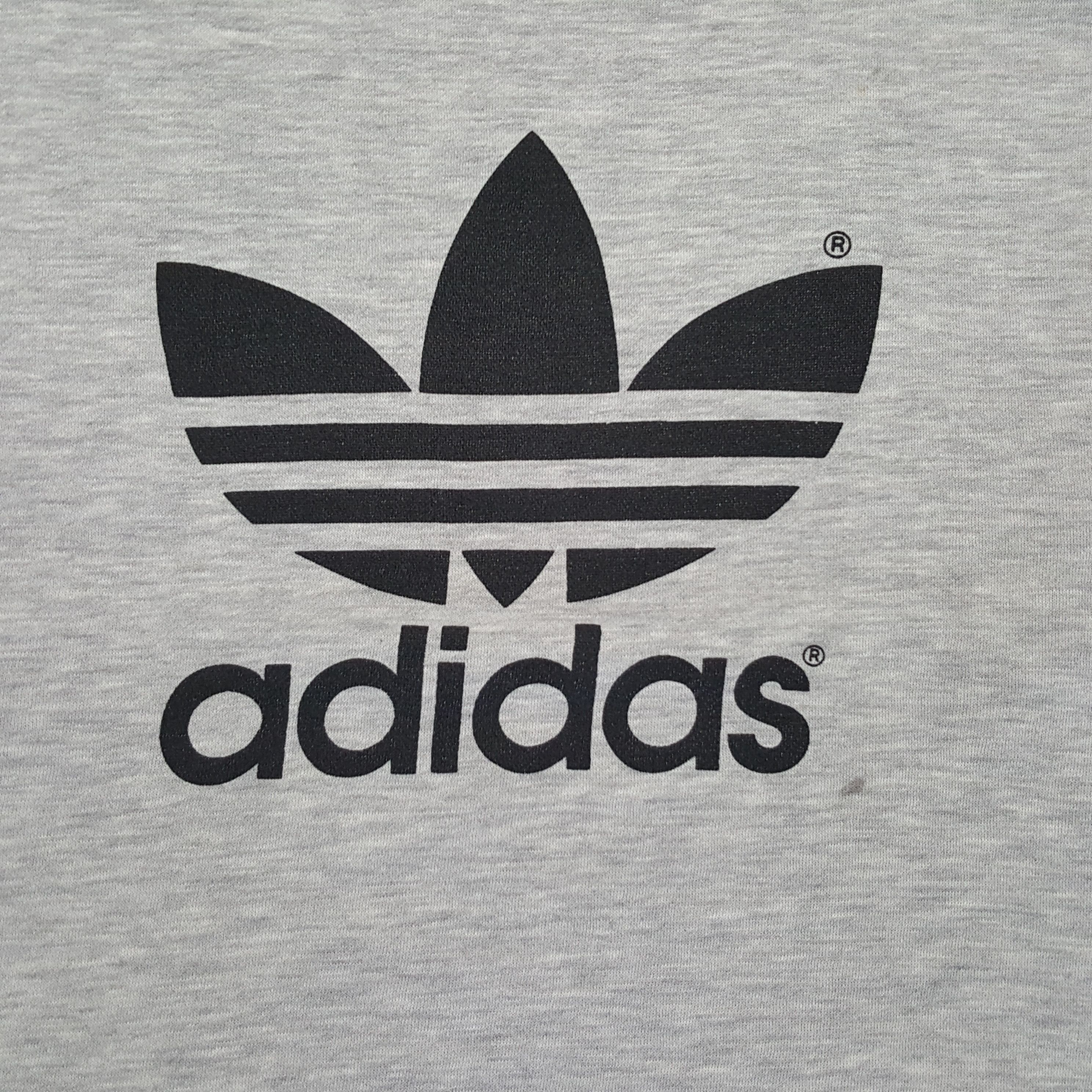 Adidas × Vintage Vintage Adidas Stripes Big Logo Streetwear Tshirt Size US M / EU 48-50 / 2 - 2 Thumbnail