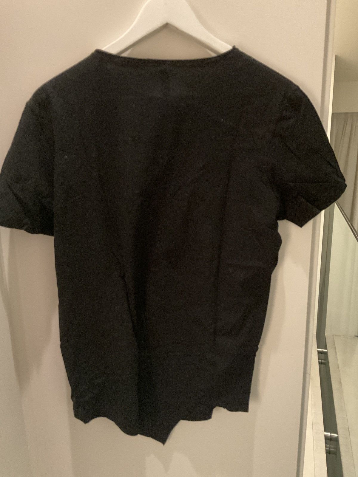 image of Forme D Expression Irregular T Shirt in Black, Men's (Size Large)