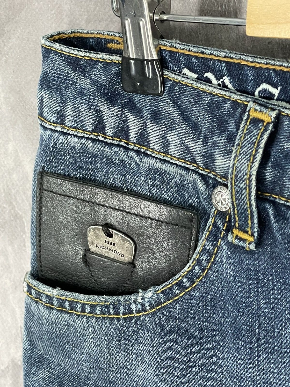 John Richmond × Vintage Vintage John Richmond Y2K Japanese Denim Shorts Size US 29 - 5 Thumbnail