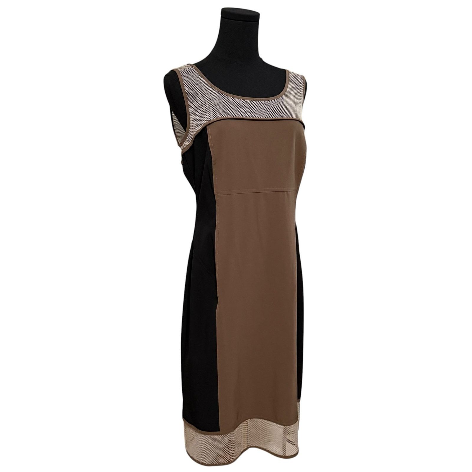 Other Pianura Studio Sleeveless Dress Color Block Mesh IT 46 Size L / US 10 / IT 46 - 1 Thumbnail