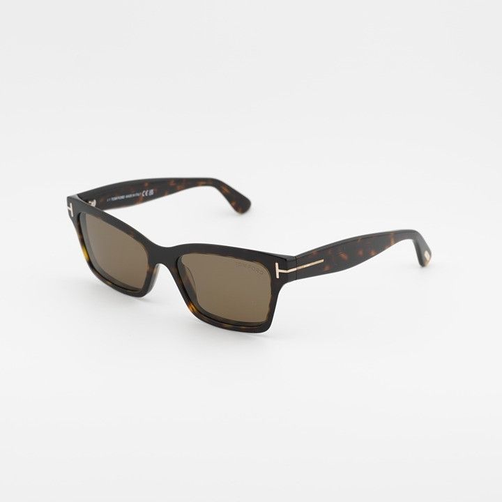 Tom Ford Tom Ford Mikel FT1085 52H Sunglasses Havana Rectangle Frame Size ONE SIZE - 1 Thumbnail