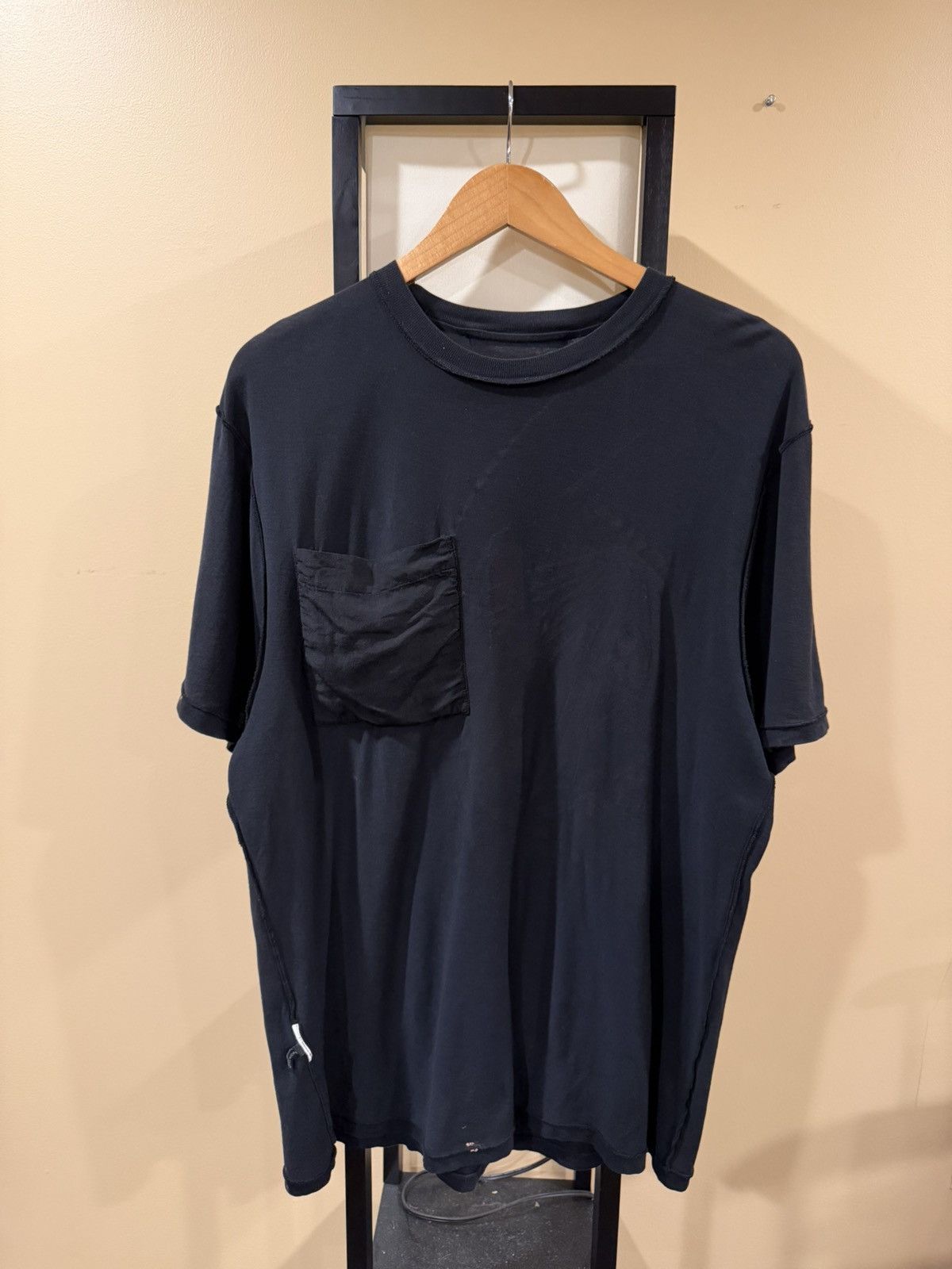 Haider Ackermann Haider Ackermann Oversize HA Black Reversible Pocket T-Shirt Size US S / EU 44-46 / 1 - 4 Thumbnail