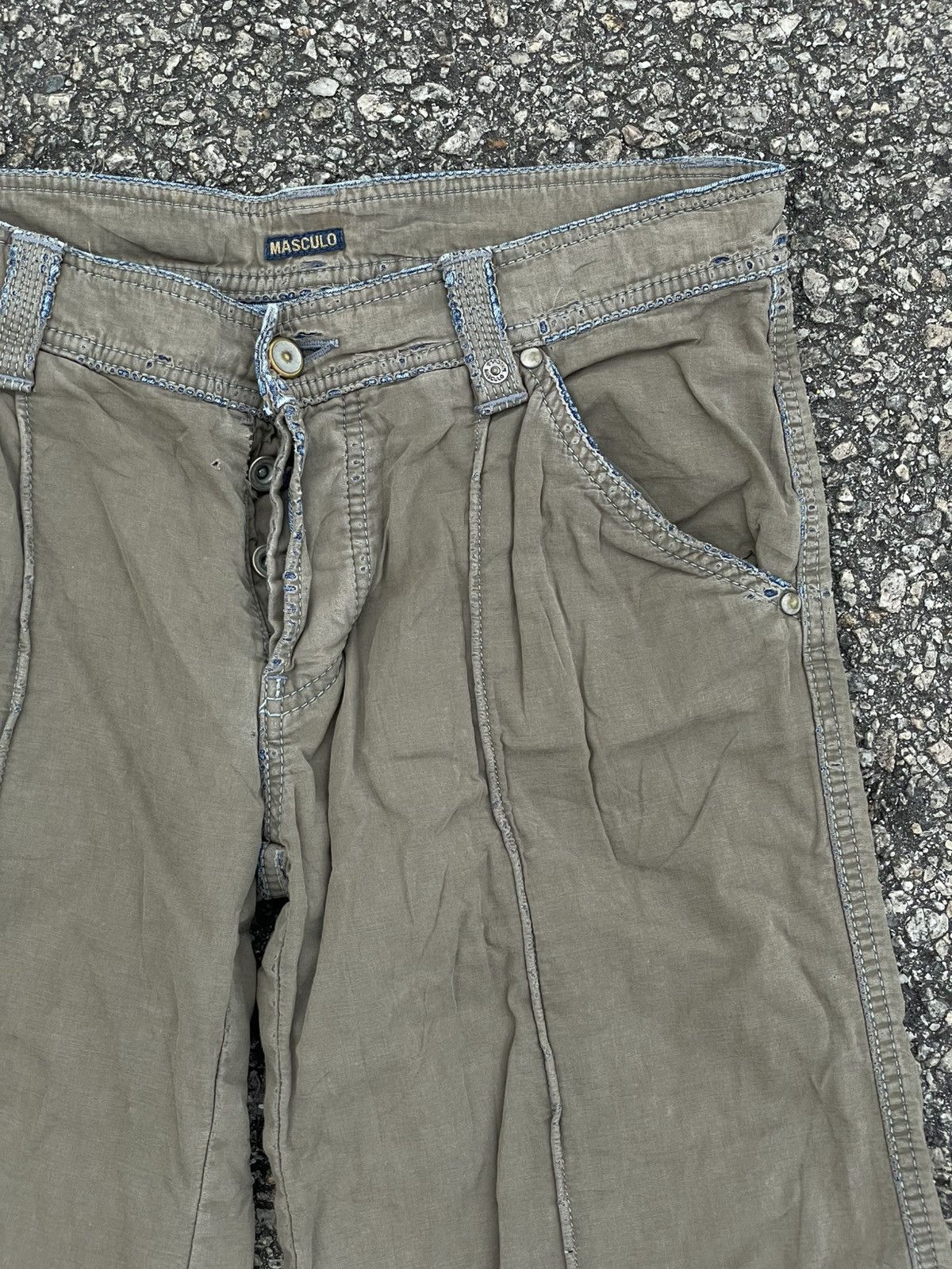 Le Grande Bleu (L.G.B.) Masculo - Y2K Style Flared Jean Size 30" / US 8 / IT 44 - 2 Thumbnail
