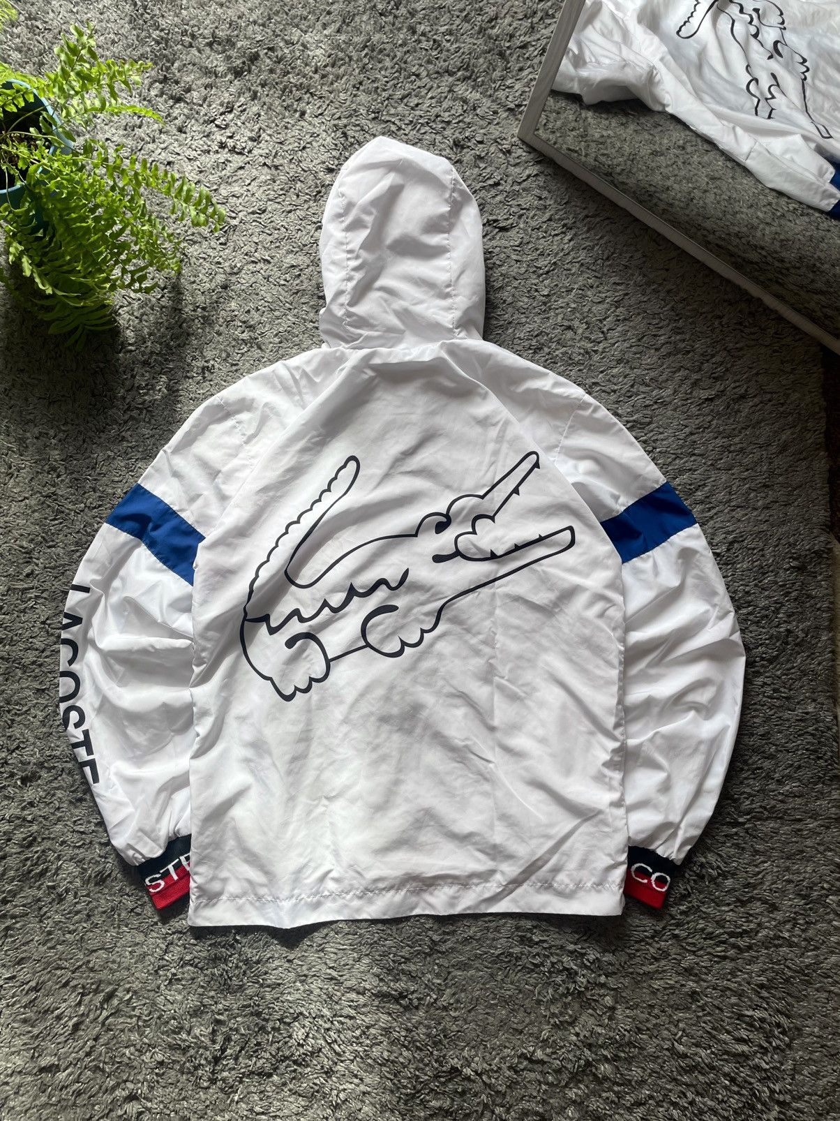 00s Lacoste Light Jacket Streetwear Vintage Big Logo Rare