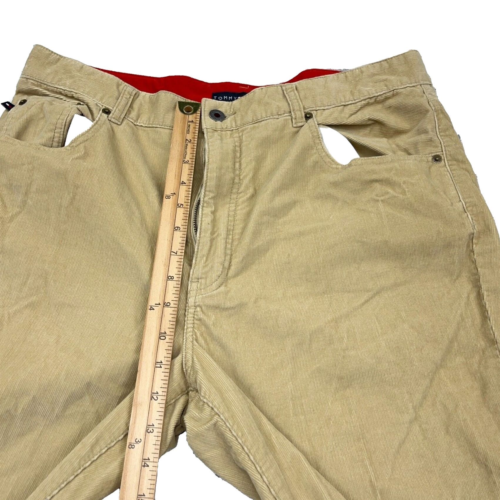 Tommy Hilfiger VINTAGE Tommy Hilfiger Pants Men 36x32 Chino Corduroy Beige 5-Pocket Regular Straight Jeans? No, adjust: Size US 36 / EU 52 - 7 Thumbnail