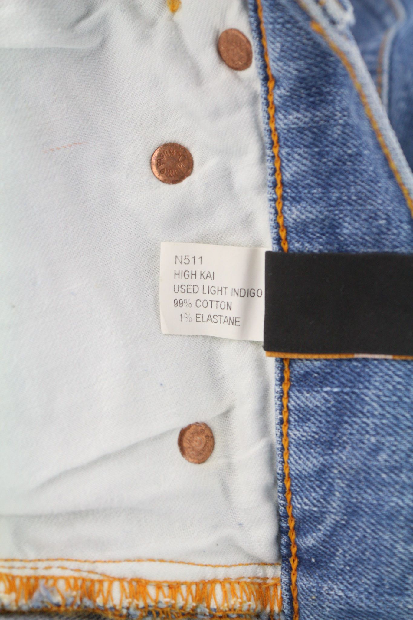 Nudie Jeans HIGH KAI W29/L32 Skinny Fit Cotton Stretch Blue 80604 Size US 29 - 7 Thumbnail