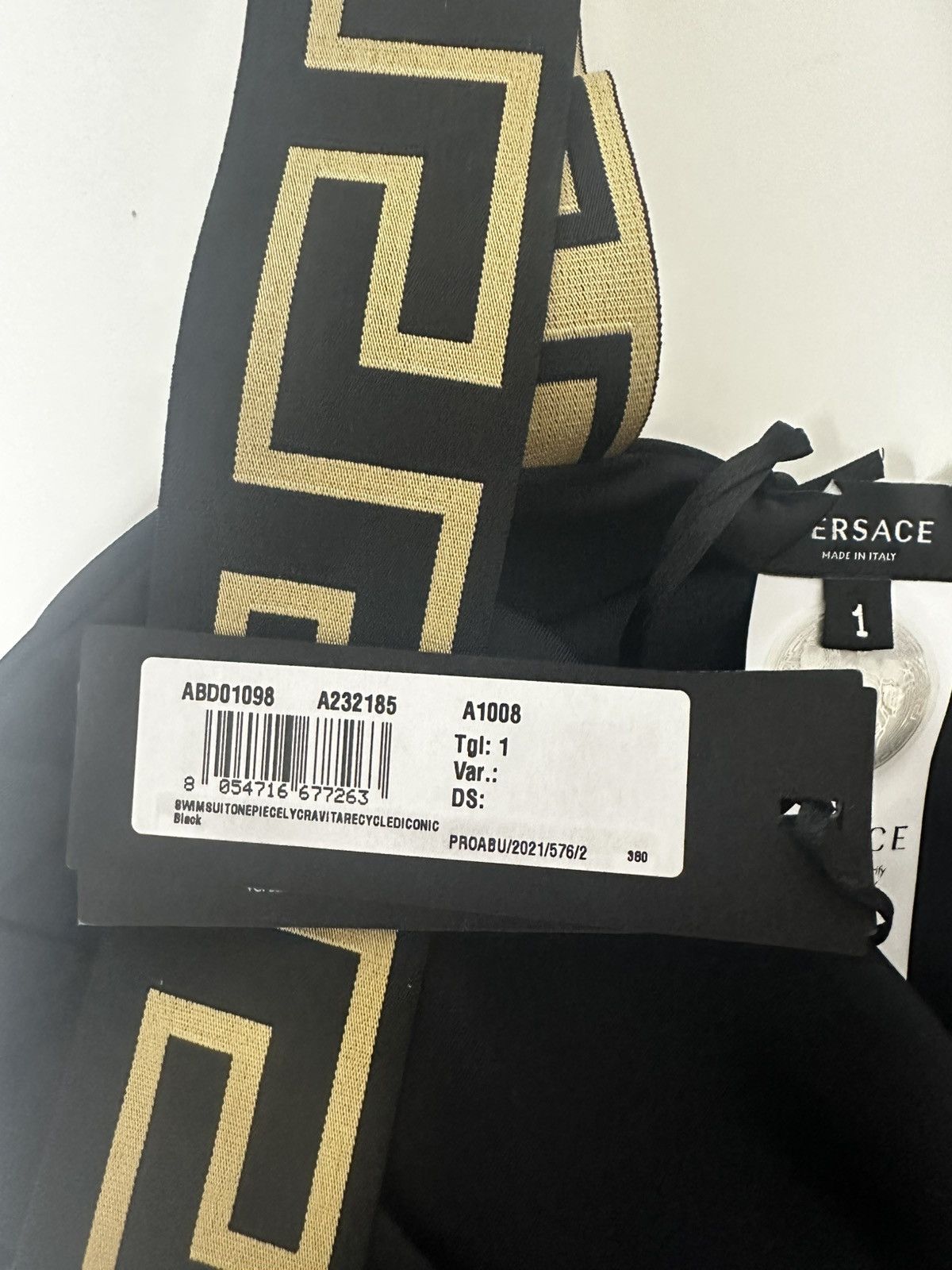 Versace Versace Black One-piece Swimsuit Size S / US 4 / IT 40 - 5 Thumbnail