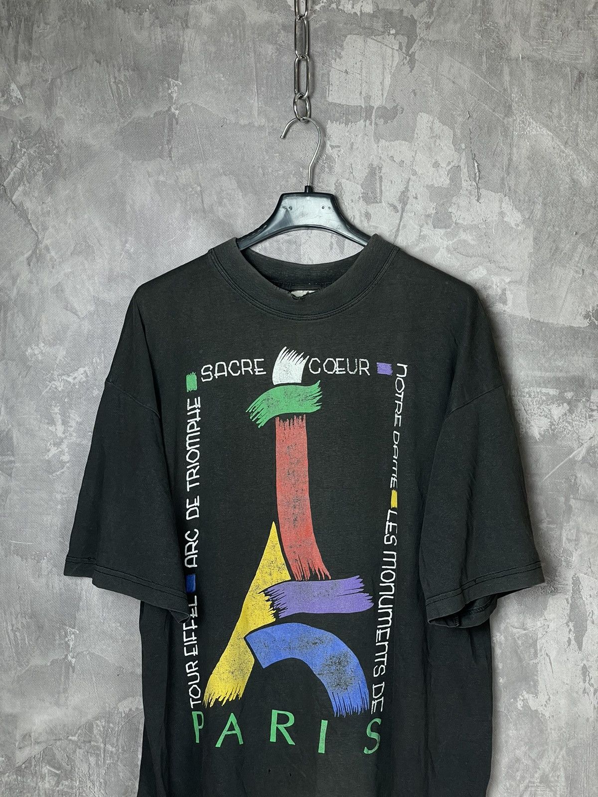 Vintage Avant Garde Y2K Overprint Distressed Notre Dame T shirt Size US L / EU 52-54 / 3 - 2 Thumbnail