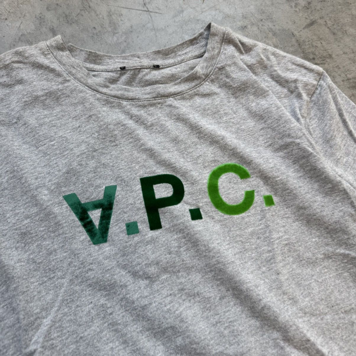A.P.C. APC Felted Spellout Tee Size US S / EU 44-46 / 1 - 2 Thumbnail