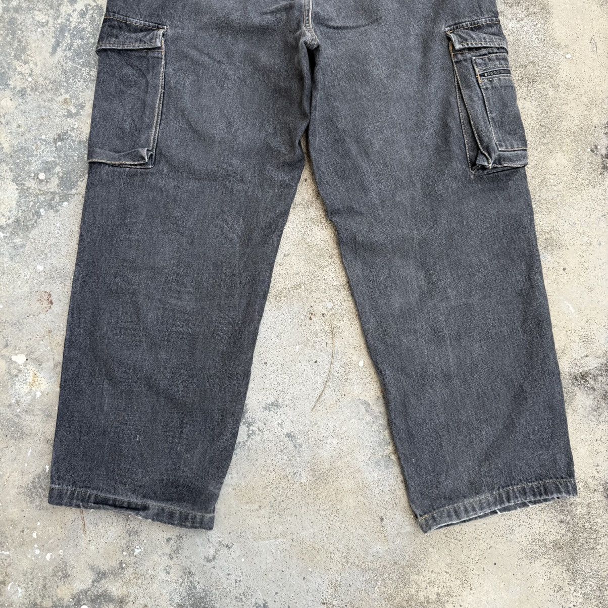 Japanese Brand VINTAGE EVENRIVER FADED BLACK JEAN DENIM CARGO PANTS Size US 34 / EU 50 - 9 Thumbnail