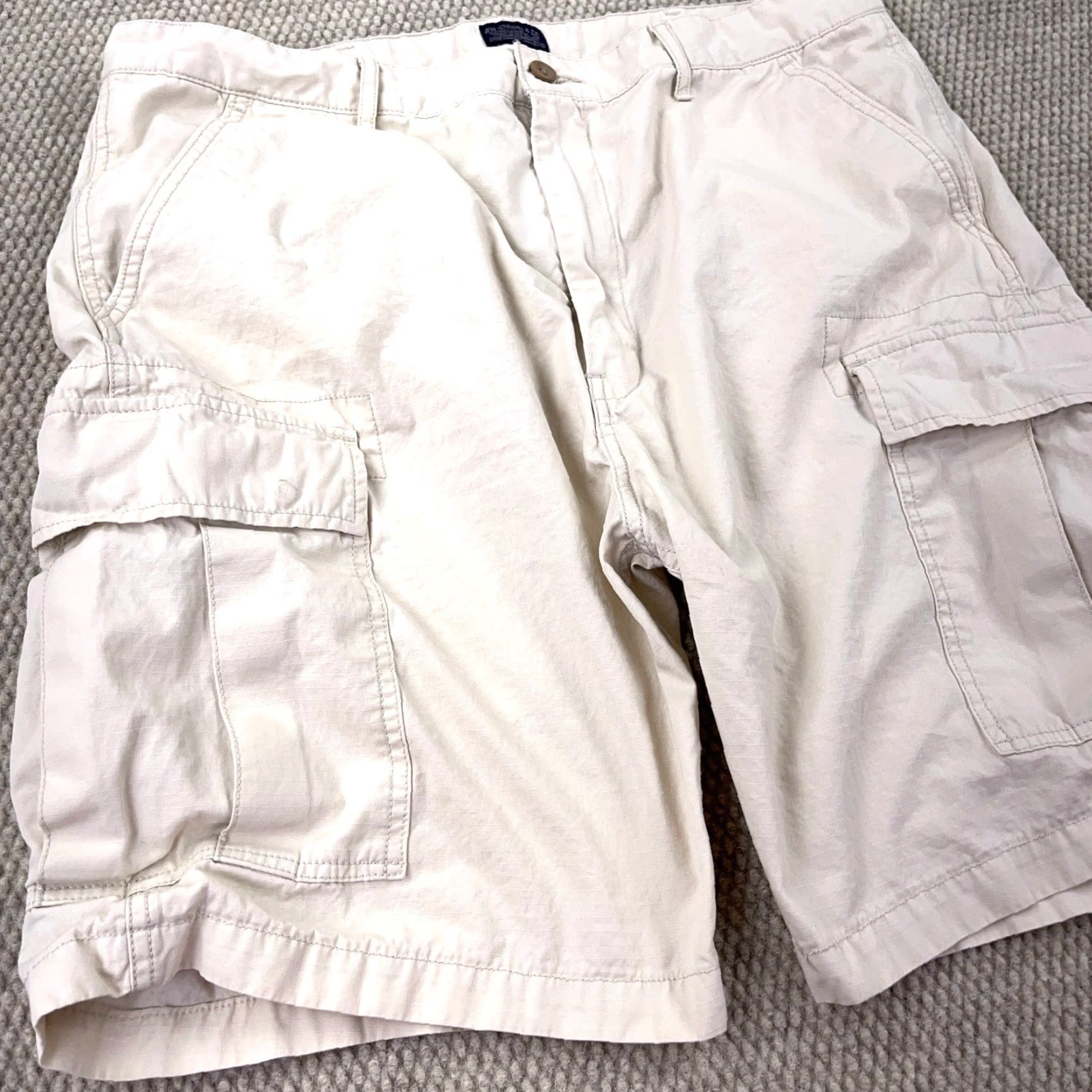 Levi's Levi's Cargo Shorts Men 38 Tan Beige Rip Stop Canvas Hiking Dad Adult Utility Cargo Pocket 9in Inseam Regular Size US 38 / EU 54 - 5 Thumbnail