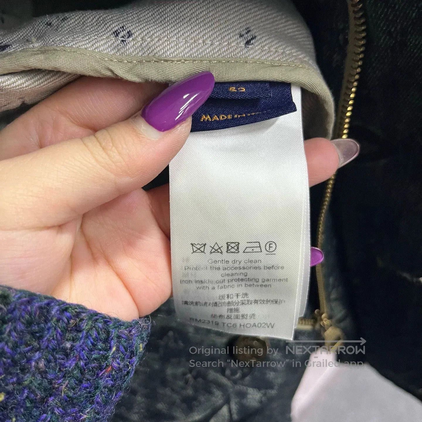 Louis Vuitton gray logo button-up long sleeve denim jacket. Size US L / EU 52-54 / 3 - 7 Thumbnail