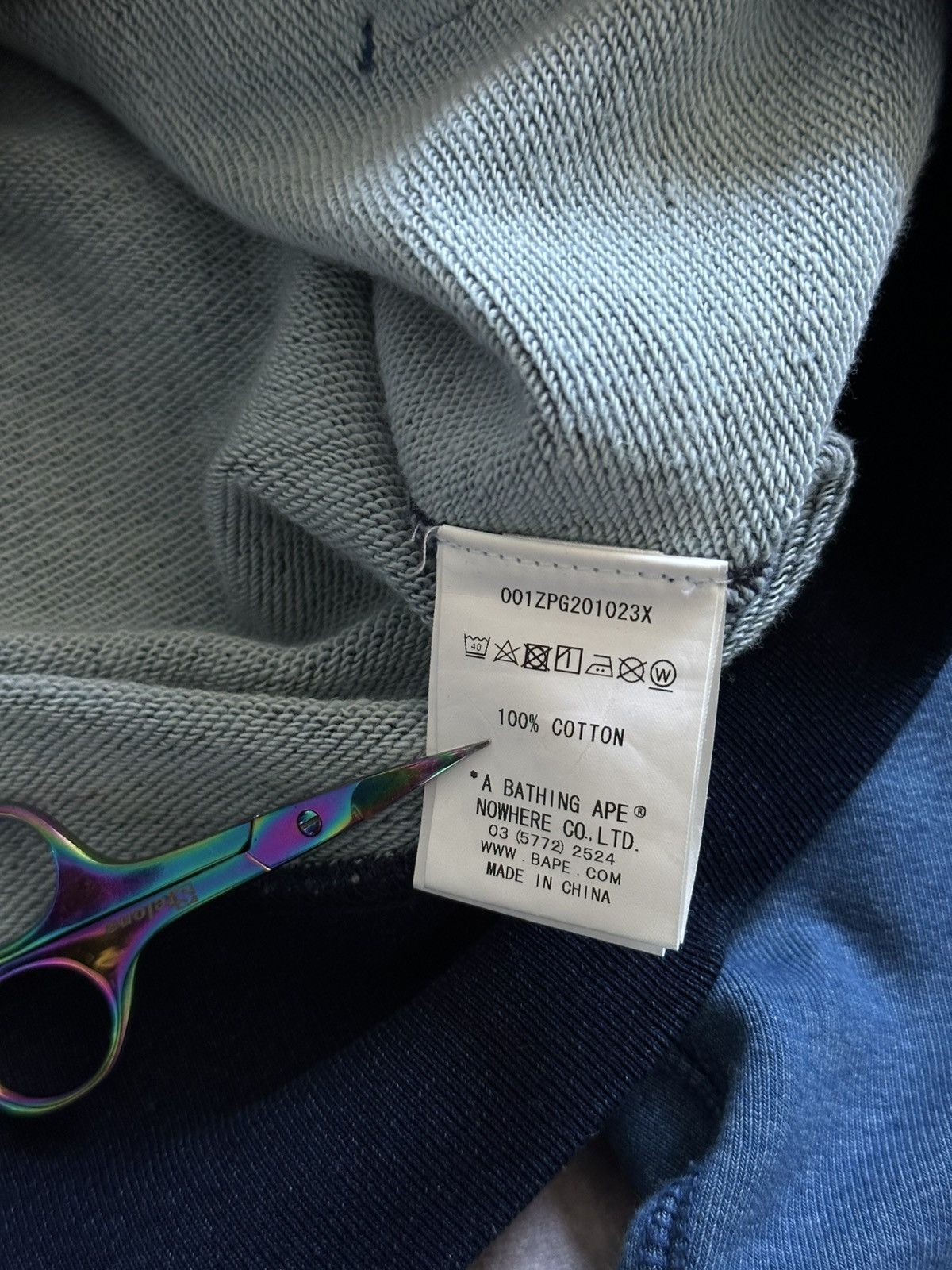 Bape Bape Indigo Tiger Shark Full Zip Hoodie Size US S / EU 44-46 / 1 - 9 Thumbnail