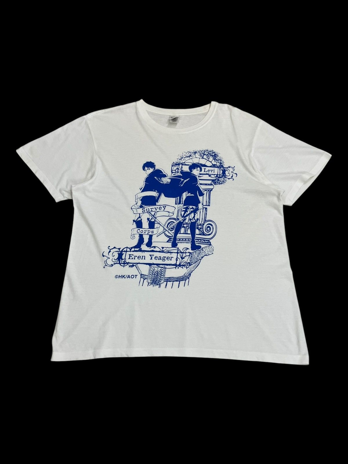 Anime × Cartoon Network × Japanese Brand Eren Yeager & Levi Attack on Titan Anime Y2K Tee Size US L / EU 52-54 / 3 - 1 Thumbnail