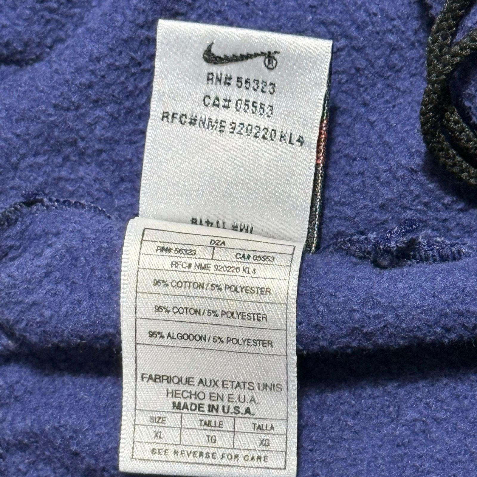 Nike Vintage Nike Sweatpants XL Navy USA Made Swoosh Joggers Size US 32 / EU 48 - 7 Thumbnail