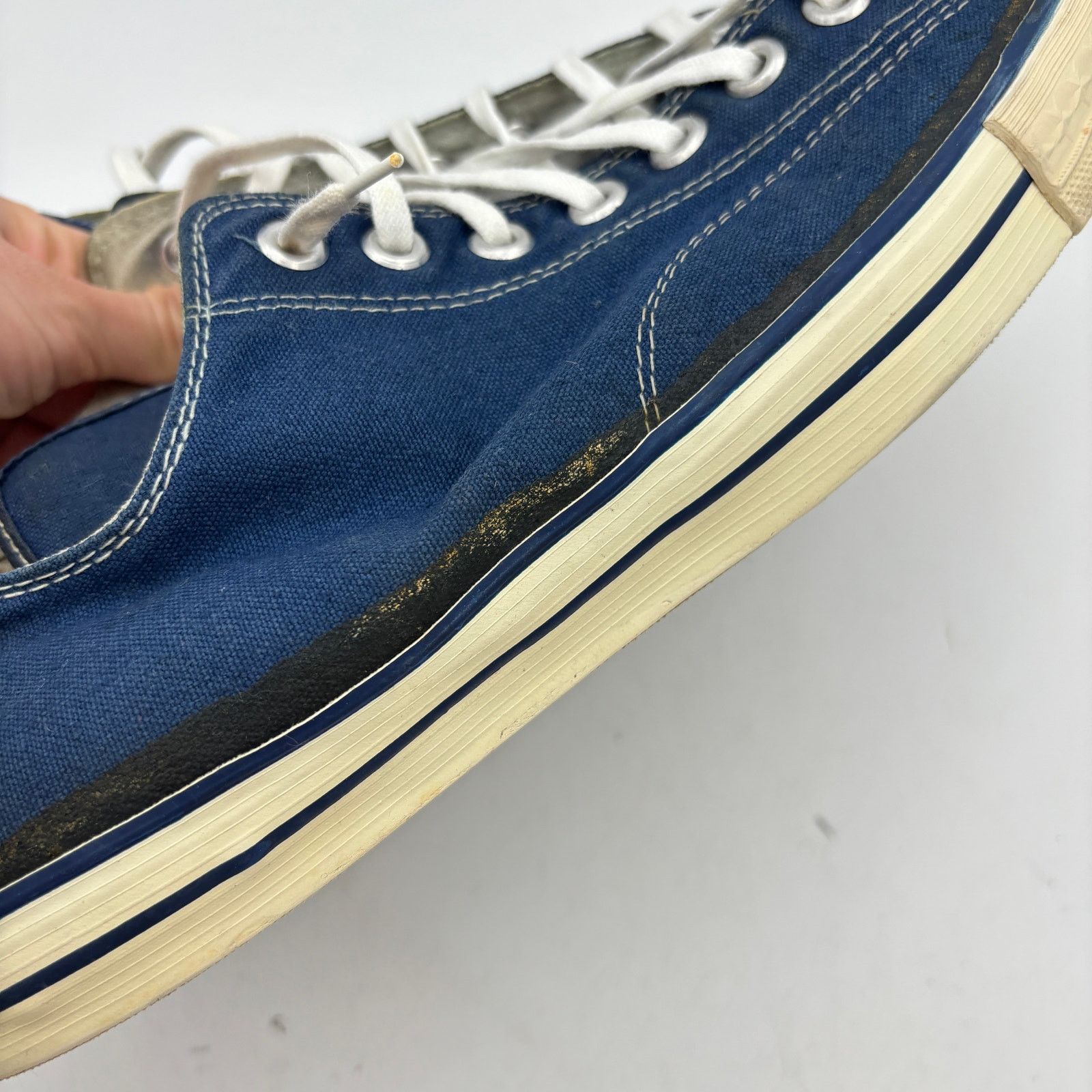Converse Vintage 50s Converse Chuck Taylor Star Low Blue Shoes 12 Size US 12 / EU 45 - 15 Thumbnail